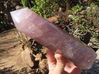 Polished Large Rose Quartz Point x 1 From Antsirabe, Madagascar