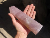 Polished Large Rose Quartz Point x 1 From Antsirabe, Madagascar