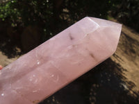 Polished Large Rose Quartz Point x 1 From Antsirabe, Madagascar