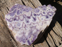 Polished Extra Large Chevron Amethyst Slice x 1 From Zambia