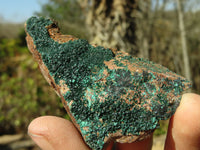 Natural Crystalline Malachite Specimens  x 12 From Congo