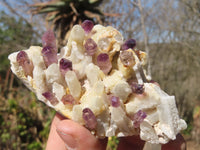 Natural Conglomerate Amethyst Clusters x 6 From Chiredzi, Zimbabwe