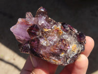 Natural Conglomerate Amethyst Clusters x 6 From Chiredzi, Zimbabwe