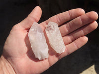 Natural Etched Clear Quartz Crystals x 35 From Mpika, Zambia