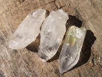 Natural Etched Clear Quartz Crystals x 35 From Mpika, Zambia