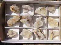 Natural Clear Quartz Clusters x 12 From Solwezi, Zambia