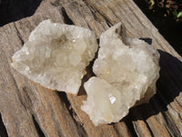 Natural Clear Quartz Clusters x 12 From Solwezi, Zambia