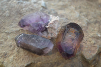 Natural Skeletal Smokey Amethyst Crystals  x 20 From Chiredzi, Zimbabwe