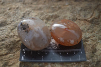 Polished Ocean Flower Agate Gallets  x 13 From Madagascar