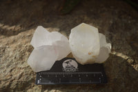 Natural Large Quartz Crystals  x 12 From Madagascar