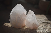 Natural Large Quartz Crystals  x 12 From Madagascar