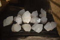 Natural Large Quartz Crystals  x 12 From Madagascar