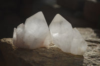 Natural Large Quartz Crystals  x 12 From Madagascar