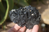 Natural Schorl Black Tourmaline Specimens x 6 From Erongo, Namibia