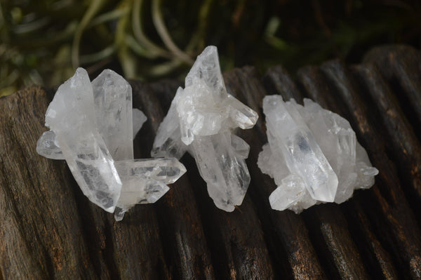 Natural Clear Quartz Clusters x 35 From Solwezi, Zambia