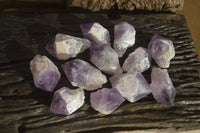 Polished Jacaranda Amethyst Crystals x 12 From Mumbwe, Zambia