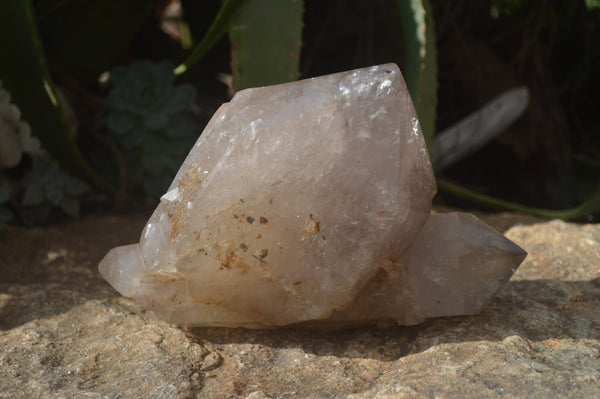 Polished Large Twin Quartz Crystal x 1 From Angola