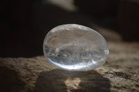 Polished Clear Quartz Galet / Palm Stones x 12 From Madagascar