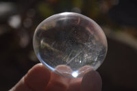 Polished Clear Quartz Galet / Palm Stones x 12 From Madagascar