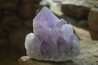 Natural Jacaranda Amethyst Clusters x 2 From Mumbwe, Zambia