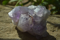 Natural Jacaranda Amethyst Clusters x 2 From Mumbwe, Zambia