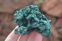 Natural Chatoyant Silky Malachite Specimens  x 6 From Kasompe, Congo