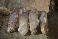 Natural Red Hematoid Quartz Specimens x 24 From Karoi, Zimbabwe