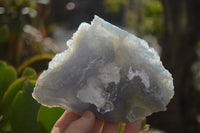 Natural Etched Blue Chalcedony Specimens  x 3 From Nsanje, Malawi