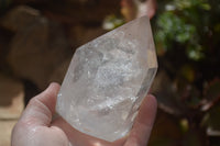 Polished Clear Quartz Points x 2 From Madagascar