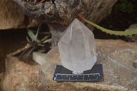 Polished Clear Quartz Points x 2 From Madagascar