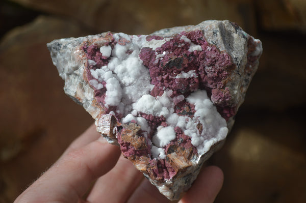 Natural Pink Salrose Cobaltion Dolomite Specimens  x 2 From Kakanda, Congo