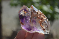 Polished Window Amethyst Crystals x 4 From Ankazobe, Madagascar