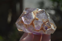 Polished Window Amethyst Crystals x 4 From Ankazobe, Madagascar