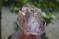 Polished Window Amethyst Crystals x 4 From Ankazobe, Madagascar