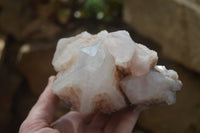 Natural Celestial Layered Window / Candle Quartz Specimens  x 2 From Madagascar