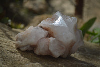 Natural Celestial Layered Window / Candle Quartz Specimens  x 2 From Madagascar