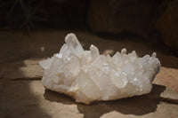 Natural Clear Quartz Crystal Clusters  x 6 From Madagascar