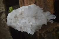 Natural Clear Quartz Crystal Clusters  x 6 From Madagascar