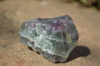 Natural Rough Watermelon Fluorite Cobbed Specimens  x 35 From Namibia