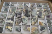 Natural Rough Watermelon Fluorite Cobbed Specimens  x 35 From Namibia