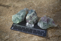 Natural Rough Watermelon Fluorite Cobbed Specimens  x 35 From Namibia