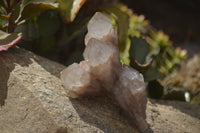 Natural Cascading Smokey Quartz Clusters x 3 From Luena, Congo