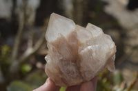 Natural Cascading Smokey Quartz Clusters x 3 From Luena, Congo