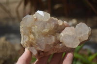 Natural Cascading Smokey Quartz Clusters x 3 From Luena, Congo