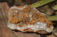 Natural Golden Limonite Quartz Clusters x 6 From Zambia