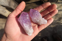 Natural Jacaranda Amethyst Crystals x 20 From Mumbwe, Zambia