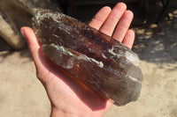 Natural Large Smokey Quartz Crystals x 2 From Mulanje, Malawi