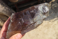 Natural Large Smokey Quartz Crystals x 2 From Mulanje, Malawi