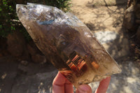 Natural Large Smokey Quartz Crystals x 2 From Mulanje, Malawi