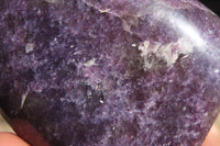 Polished Purple Lepidolite Free Forms  x 3 From Madagascar